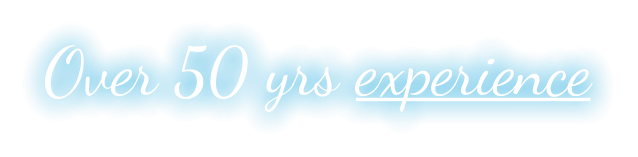 Over 50 yrs experience
